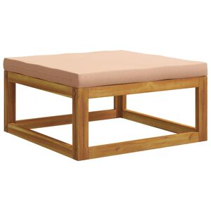 vidaXL Sectional Footrest with Cushions 100% polyester Solid Acacia