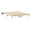 vidaXL Bed Frame Natural 200 x 200 cm Solid Pine Wood