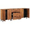 vidaXL Sideboard 3 pcs Acacia Brown Finish 60 x 33 x 75 cm