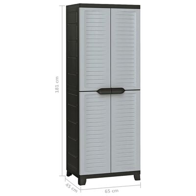 vidaXL Plastic Cabinet 65x45x181 cm