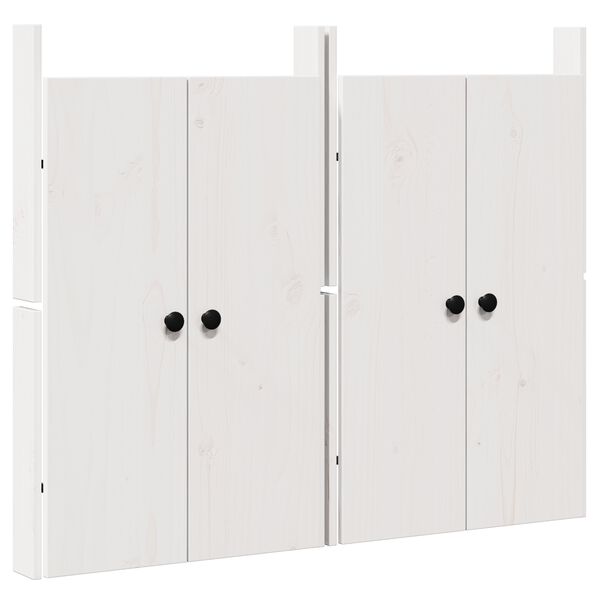 vidaXL Kitchen Door MEPPEL 2 pcs White 50 x 9 x 82 cm Solid Pine wood