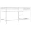 vidaXL Kids'Loft Bed Frame White 79.5 x 200 cm Steel