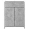 vidaXL Bathroom Cabinet Concrete Grey 60x33x80 cm Engineered Wood