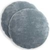 vidaXL Cushion Cover 2 pcs HEERLEN Light Blue &Oslash; 60 cm Chenille Fabric