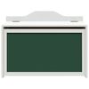 vidaXL Box with Storage and Chalkboard Front with Storage ROROS White