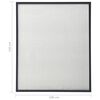 vidaXL Insect Screen for Windows Anthracite 100x120 cm
