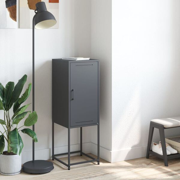 vidaXL Highboard Anthracite 36x39x107 cm Steel