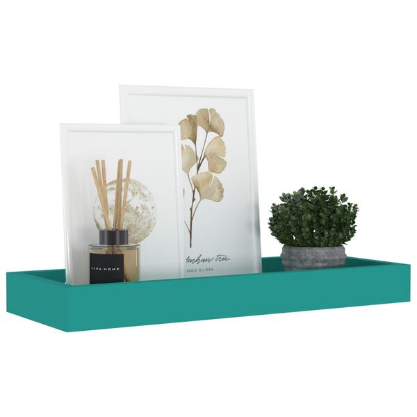 vidaXL Loggia Wall Shelves 4 pcs Blue 40x15x4 cm MDF