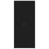 vidaXL Shoe Cabinet with Door Black 80 x 35.5 x 180 cm Engineered wood