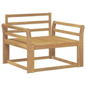 vidaXL Outdoor Middle Sofa Solid Acacia Wood White