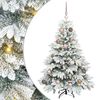 vidaXL Artificial Christmas Tree with 150 LEDs White 120 cm PE and PVC