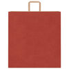 vidaXL Paper Bags 250 pcs with Handles Red 45x17x48 cm