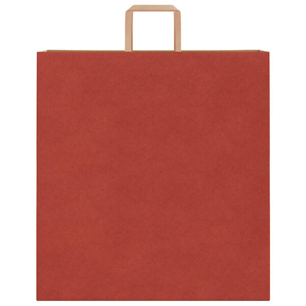 vidaXL Paper Bags 250 pcs with Handles Red 45x17x48 cm