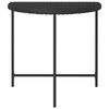 vidaXL Garden Table Black 80x50x75 cm Poly Rattan