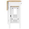 vidaXL 3 Piece Bar Set White Solid Wood Pine