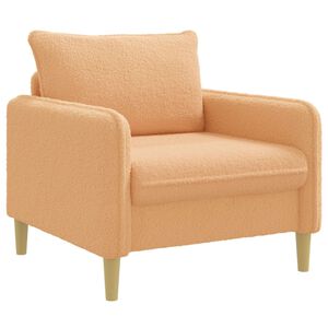 vidaXL XL Armchair Beige Boucl&eacute;
