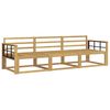 vidaXL Outdoor Sofa Set 3 pcs White Solid Acacia Wood