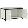 vidaXL Kitchen Storage with Shelf White 90 x 50 x 53 cm Steel