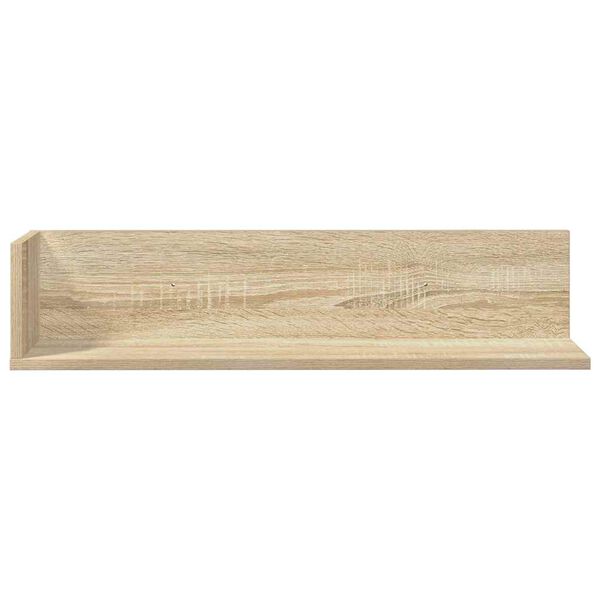 vidaXL Wall Shelves 2 pcs Sonoma Oak 75x16.5x16.5 cm Engineered Wood