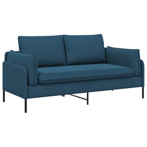 vidaXL 2-Seater Sofa 2-Seater Blue 188 x 81 x 89 cm Velvet