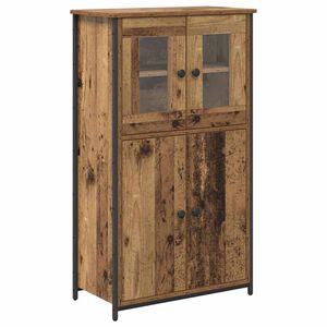 vidaXL Highboard Old Wood 62 x 32 x 106.5 cm Engineered Wood