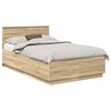 vidaXL Bed Frame Sonoma Oak 120 x 190 cm Engineered Wood