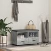 vidaXL Hall Bench with Cushion Concrete Grey 80 x 38 x 46 cm