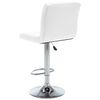 vidaXL Bar Stools 2 pcs White Faux Leather