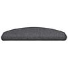 vidaXL Stair Mats 30 pcs 65x24x4 cm Anthracite Half Round Large