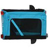 vidaXL Pet Bike Trailer Blue and Black Oxford Fabric and Iron