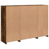 vidaXL Sideboards with LED Lights 3 pcs Smoked Oak Engineered Wood