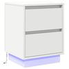vidaXL Bedside Cabinet White 39 x 34.5 x 50 cm Engineered wood