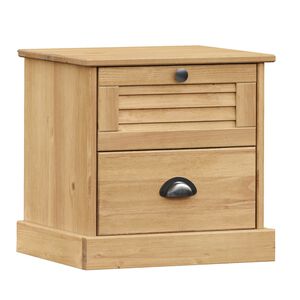 vidaXL Bedside Cabinet VIGO 42x35x42 cm Solid Wood Pine