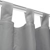vidaXL Micro-Satin Curtains 2 pcs with Loops 140x175 cm Grey