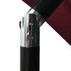 vidaXL 3-Tier Garden Parasol with Aluminium Pole Bordeaux Red 2.5x2.5 m