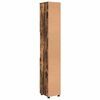 vidaXL Bathroom Cabinet with Storage Smoked Oak 30 x 35 x 192 cm