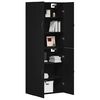 vidaXL Wall-Mounted Cabinet 2 pcs Black Oak 69.5 x 34 x 90 cm
