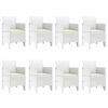 vidaXL Garden Dining Set 9 pcs Light Grey Polypropylene