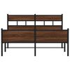 vidaXL Bed Frame without Mattress Brown Oak 137x190 cm Engineered Wood