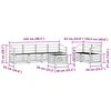 vidaXL Sofa Sets 7 pcs Natural Solid Acacia Wood
