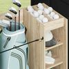 vidaXL Golf Cabinet with Wheel Plain Sonoma Oak 120 x 45 x 98 cm