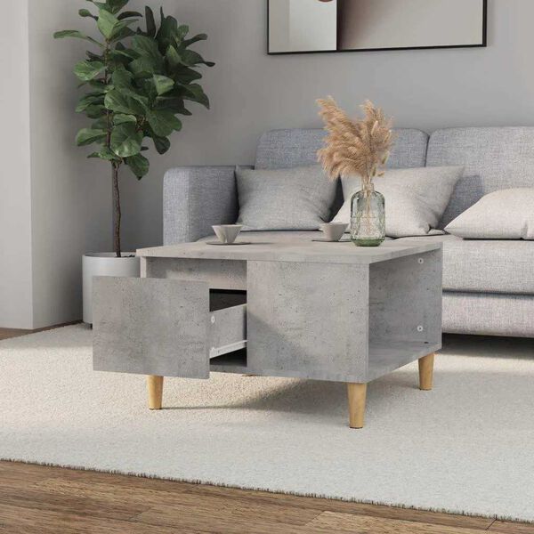 vidaXL Coffee Table Concrete Grey 55x55x36.5 cm Engineered Wood