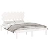 vidaXL Bed Frame without Mattress White 140x200 cm Solid Wood