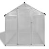 vidaXL Reinforced Aluminium Greenhouse with Base Frame 4.6 m²