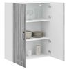 vidaXL Kitchen Cabinet Grey Sonoma 80 x 31 x 100 cm Engineered Wood