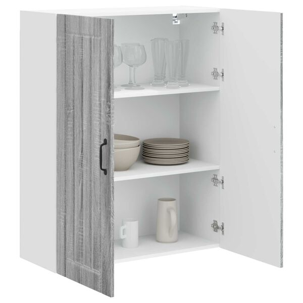 vidaXL Kitchen Cabinet Grey Sonoma 80 x 31 x 100 cm Engineered Wood
