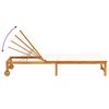 vidaXL Sun Lounger 2 pcs Brown 35 x 35 x 34cm Solid Acacia wood