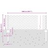vidaXL Fence with Post Silver 0.4 x 10 m Steel