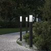 vidaXL Bollard Lights with Sensor 3 pcs 80 cm Black IP44
