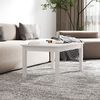vidaXL Coffee Table White 80x50x40 cm Solid Wood Pine